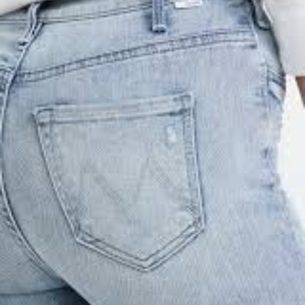 NWT Mother The Hustler Ankle Fray Jeans in Understudy sz 33